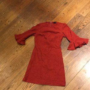 TopShop Burnt Orange Dress SIZE 2